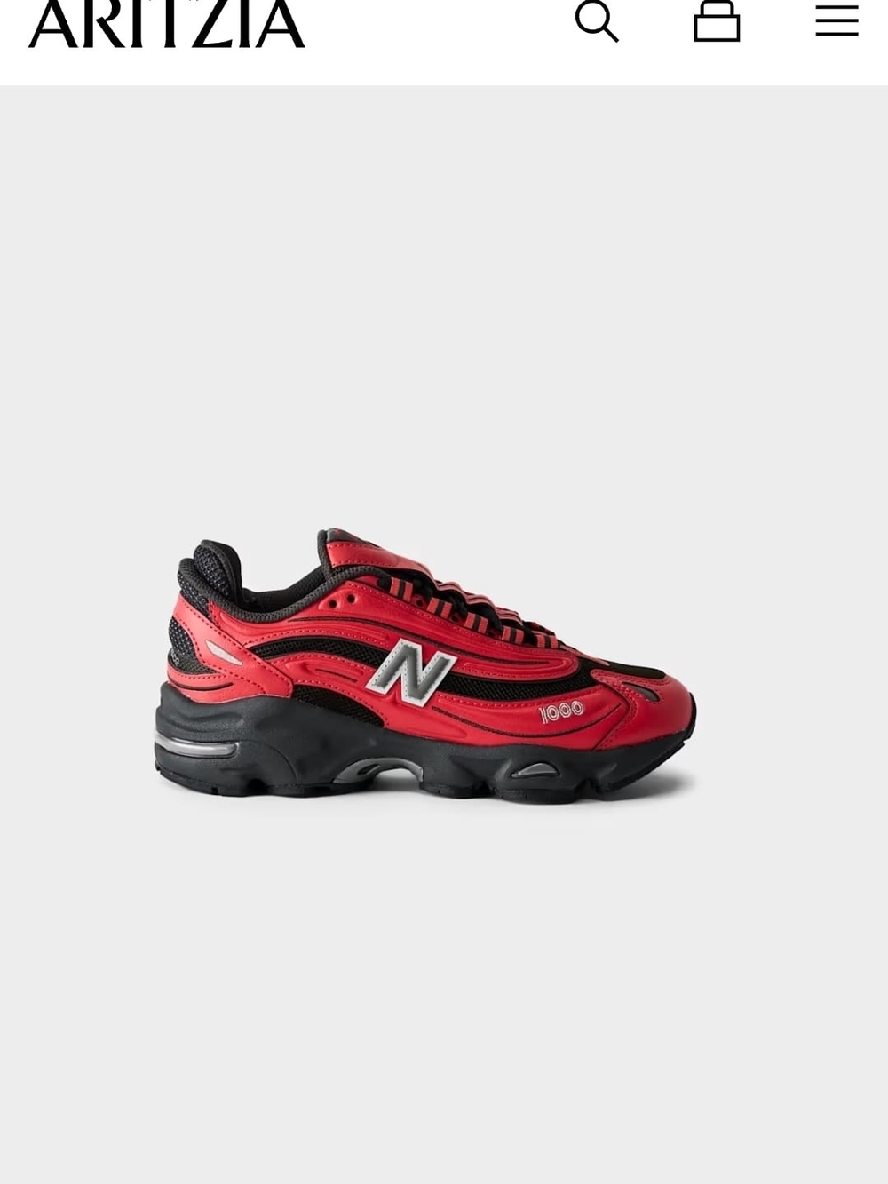 Brand New* New Balance Kids/Womens Red and Black Athletic Sneaker Sz 6